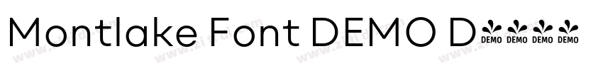 Montlake Font DEMO D字体转换